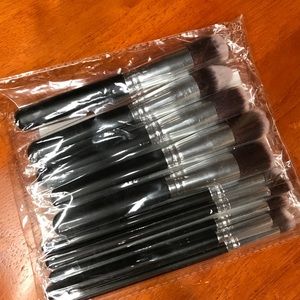 10 pc makeup brush set.